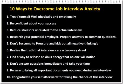 How To Overcome Anxiety During Job Interview Shainginfoz