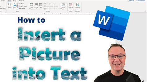 How To Insert An Image Inside Of Text In Microsoft Word Youtube