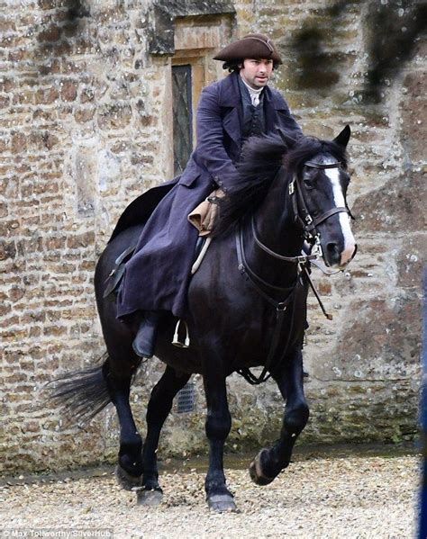prowess aidan turner was back in his breeches on monday as he returned to… poldark aidan