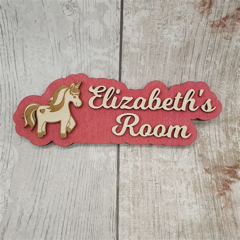 Personalised Bedroom Door Sign Wooden Room Door Name Plaque Etsy