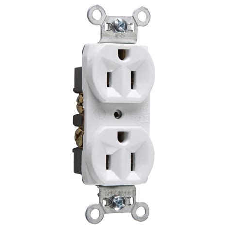 Legrand White 15 Amp Duplex Outlet Commercial At