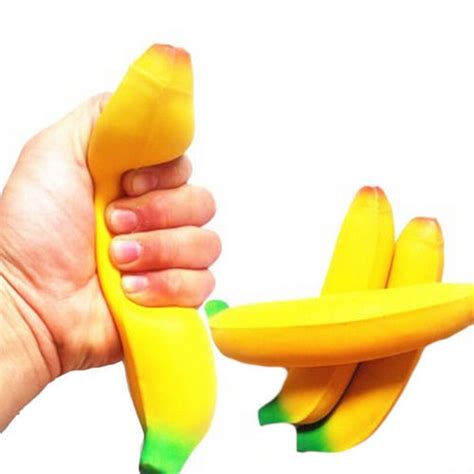 Funny Anti Stress Ball Toys Squeeze Banana Ball Stress Pressure Relief Relax Novelty Fun Geek
