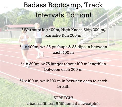 Back To The Track Badass Bliss Track Workout Bleacher Workout