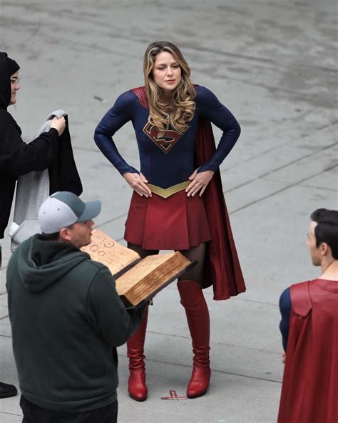 Melissa Benoist Filming Supergirl In Vancouver Gotceleb