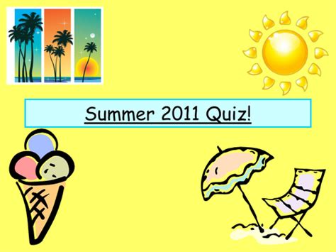 Summer Quiz By Uk Teaching Resources Tes