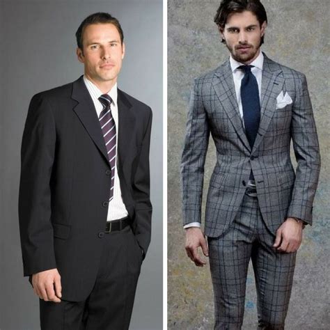 As long as you follow this guide. How a slim suit should fit- short jacket versus long ...
