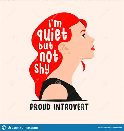 Proud To Be An Introvert Quiet Woman But Not Shy Profile View For