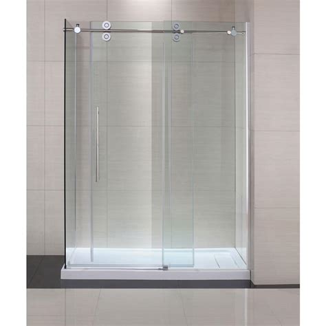 Be sure to turn on your exhaust fan. Schon Lindsay 60 in. x 79 in. Semi-Framed Shower Enclosure ...