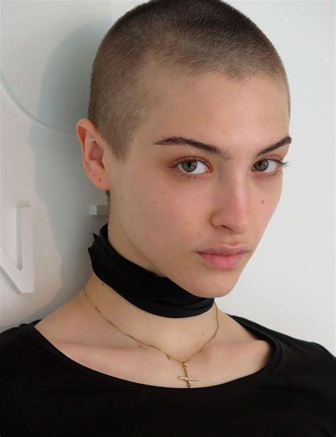 lera abova russian model in 2020 face hair bald women short hair styles