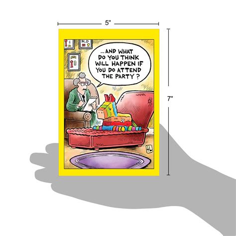 Nobleworks 1 Funny Birthday Card Cartoons Hilarious Comic Humor Notecard With Envelope