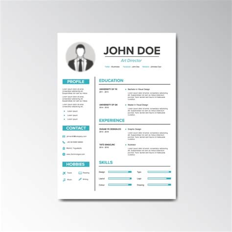To your cv in either jpg or pdf format. Curriculum vitae design Vector | Free Download