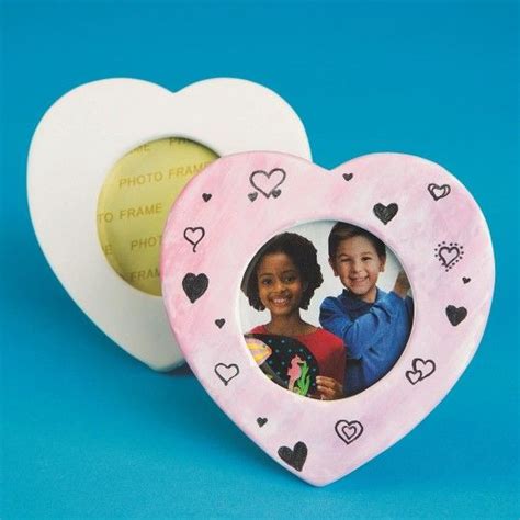 Buy Color Me™ Ceramic Bisque Heart Frame Pack Of 24 At Sands Worldwide