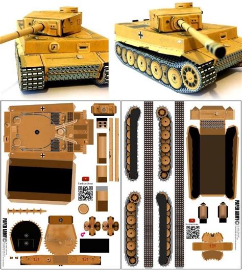 Papermau Modelo De Papel German Tank Tiger 131 De La Segunda Guerra