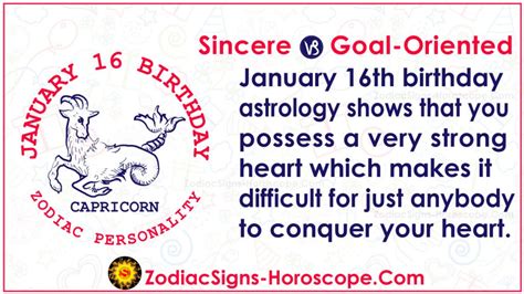 They are very calculated risk takers. January 16 Zodiac - Complete Birthday Personality and ...