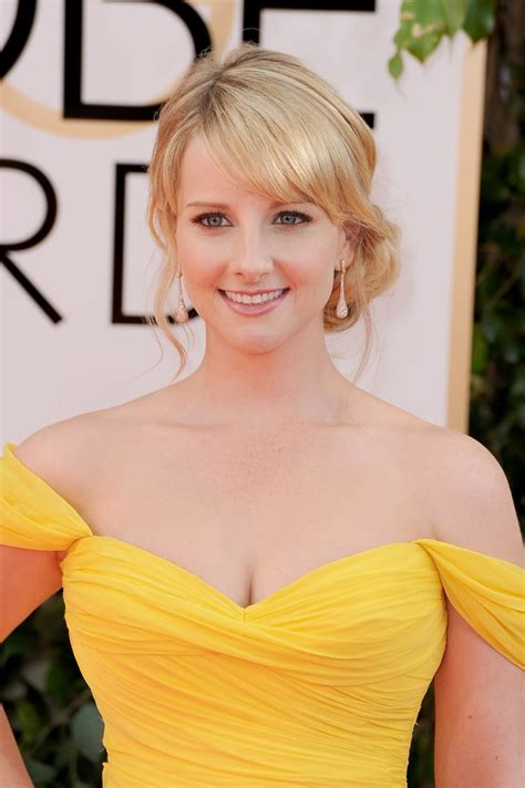 A Petal Pink Lipstick And Face Framing Tendrils For Melissa Rauch