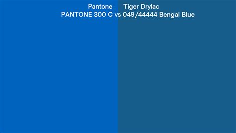 Pantone C Vs Tiger Drylac Bengal Blue Side By Side Comparison