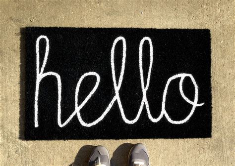 Diy Hello Doormat