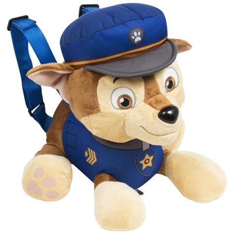 Peluche Sac à Dos La Pat Patrouille 35 Cm Chase Paw Patrol Achat Vente Peluche Cdiscount