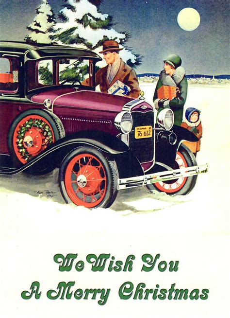 Christmas Cards Set G Model A Ford Club Of America
