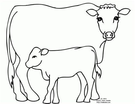 Printable Picture Of A Cow