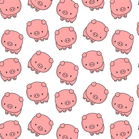Cute Baby Pig Pattern Pig Pattern Cute Png And Vector With