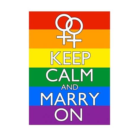 Items Similar To Keep Calm And Marry On Gay Marriage Poster Print 5x7