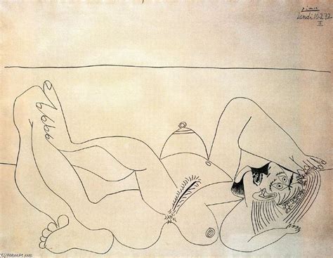 Pablo Picasso Reclining Nude And Picasso Sitting Hot Sex Picture