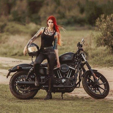 Pin By Michael Massow On Cool Women Biker Girl Outfits Biker Photoshoot Motorcycle Riding