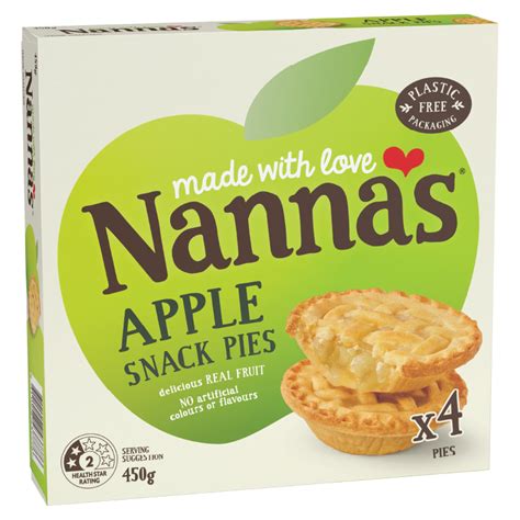 Nanna S Snack Apple Pies 4pk Nanna S