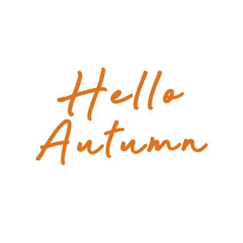 Hello Autumn Sticker  Pictures Photos And Images For Facebook