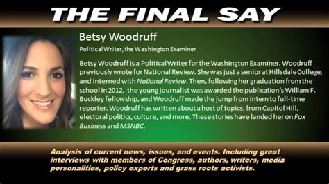 Tfs Betsy Woodruff Interview 9 5 14 Youtube