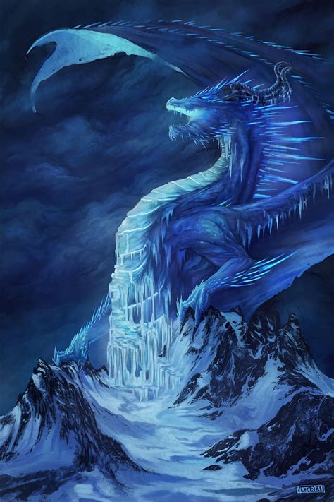 Artstation The Eternal Frost Stephen Najarian Ice Dragon Dragon