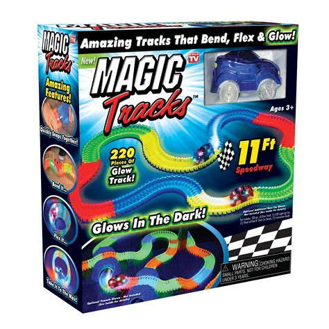 Ontel Magic Tracks Mega Set With 2 Led Race Car And 18 Ft Of Flexible