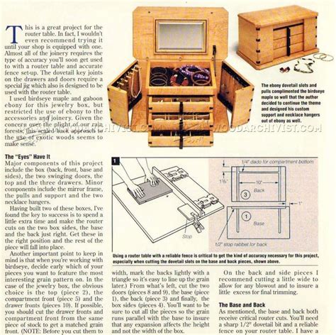 Jewelry Box Plans Jewelry Box Plans Projects Jewelry Box