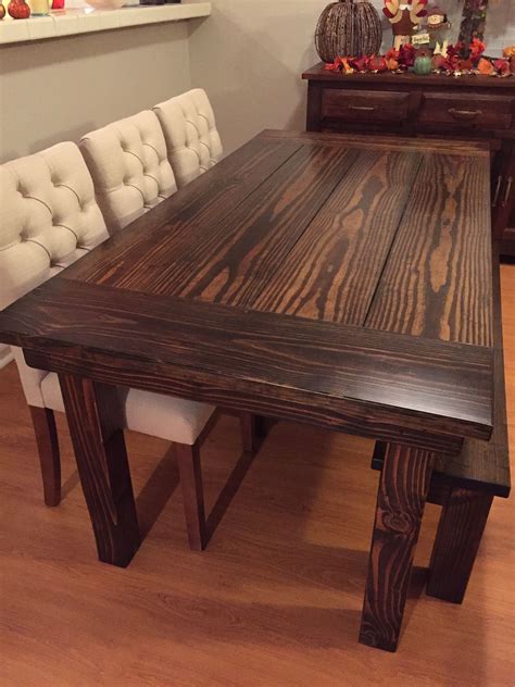 I was able to find some 2 1/2 x 5. Farmhouse Table | Farmhouse table plans, Diy farmhouse ...