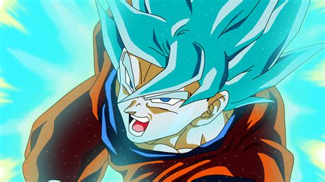 Goku Super Saiyan Blue Wallpaper By Teamsaiyanhd On Deviantart