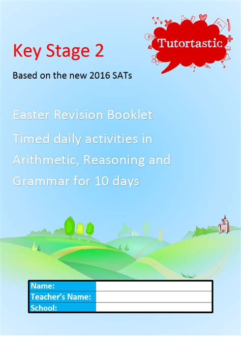 This pack is for eyfs and contains fun easter themed activities such as colouring, counting, scavenger hunts, whole family activities, crafts, wellbeing and more! KS2 SATS Easter Revision Booklet