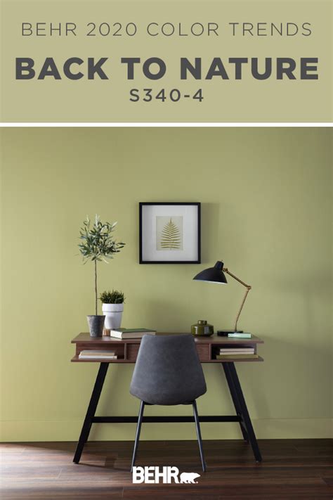 The Behr® 2020 Color Of The Year Back To Nature Is A Restorative And