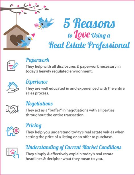5 Reasons To Love Using A Real Estate Pro Infographic The Castle