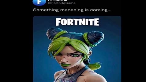 Jolyne Is Coming To Fortnite Youtube