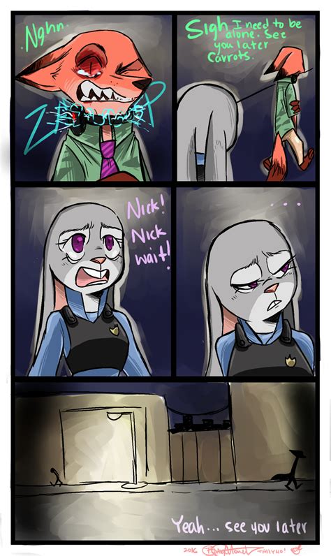 Tired Page Three Nick And Judy Comic By Charlotteray On