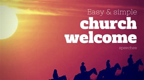 Poems Of Welcome For Church