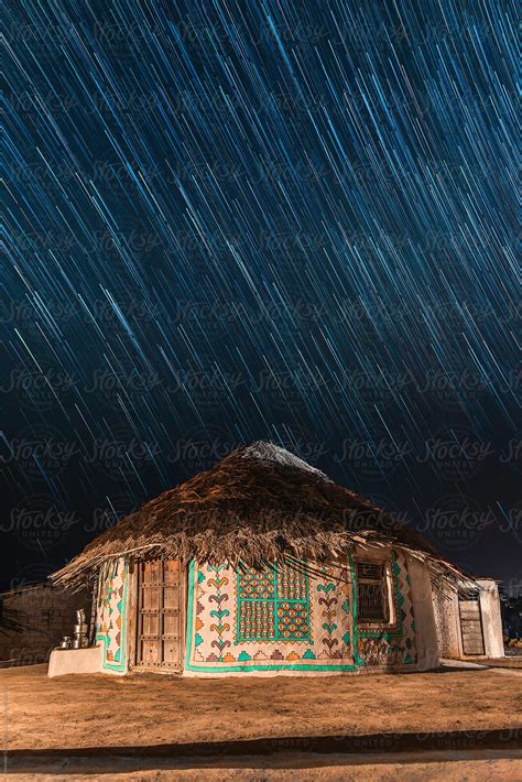 Stars Above Traditional Circular Kutch House By Stocksy Contributor