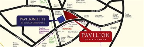 Pavilion Map Kl Map Of Pavilion Kl Malaysia