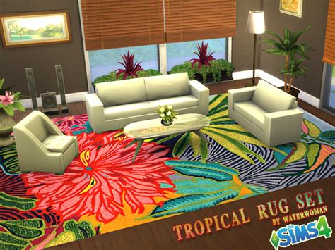 Tropical Rugs By Waterwoman At Akisima Sims 4 Updates