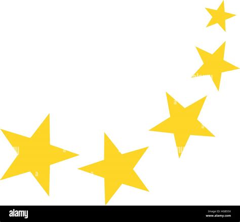 Falling Yellow Stars Stock Vector Image And Art Alamy