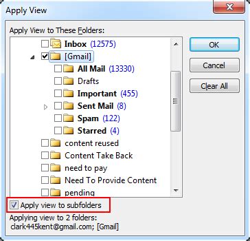Change Custom View Settings For All Folders In Outlook Hot Sex Picture