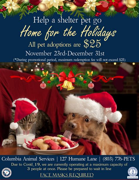 Visit your local petco at 3705 e. City of Columbia holding "Home for the Holidays" pet ...