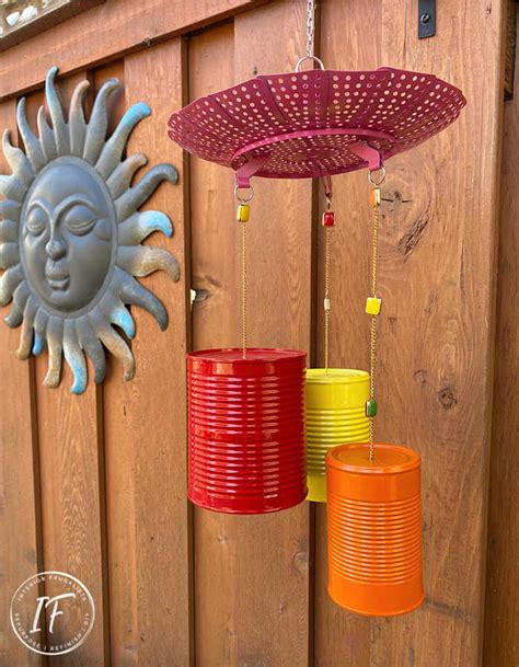 Bright And Whimsical Upcycled Tin Can Wind Chimes Interior Frugalista