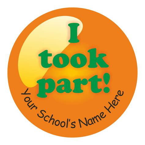 Participation Sports Day Stickers For Schools